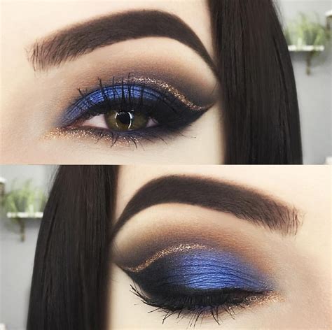 navy blue eyeshadow makeup